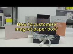 Eco-friendly Custom Size Recyclable Cardboard Paper Hard Rigid Magnet Box Packaging With Magnetic Li