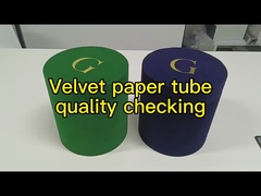 Luxury Color Velvet Round Dry Flower Box Rose Gift Boxes Valentine'S Day Round Cylinder Packaging V