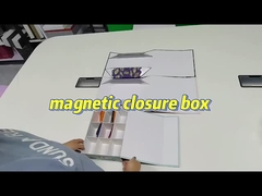 Eco-friendly Custom Size Recyclable Cardboard Paper Hard Rigid Magnet Box Packaging With Magnetic Li