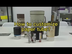 Custom Grey Cylinder Packaging Round Box Flower Paper Tube For Flower Cosmetic Gift