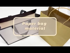 Custom Printed Recycled Kraft Paper Shopping Bag Boutique Style With Your Own Logo