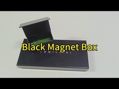 Black Magnetic Closure Rigid Boxes Cardboard Magnetic Closure Gift Box ISO Approved