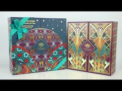 OEM 24 Drawer Advent Calendar Box Tea Bag Hot Chocolate Bag Hot Coffee Calendar Paper Box For Gift