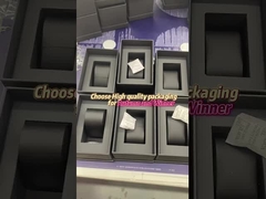 Luxury Custom Logo Black Lid And Base Rigid Boxes Paper Box Cardboard Paper Packaging Watch Box Pack