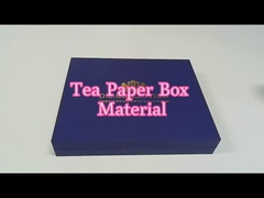 Luxury Blue Tea Gift Box Packaging Custom Logo Printed With EVA Insert