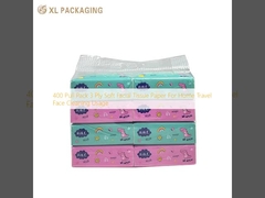 400 Pull Pack 3 Ply Soft Facial Tissue Paper For Home Travel Face Cleaning Usage