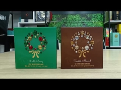 Custom Logo Design Hot Stamping Square Cosmetic Paper Box Packaging with Lid and Base Box