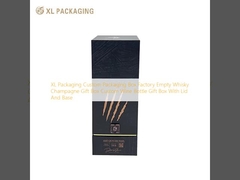 XL Packaging Custom Packaging Box Factory Empty Whisky Champagne Gift Box Custom Wine Bottle Gift Box With Lid And Base