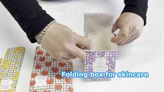 Folding skincare box