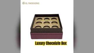 Luxury Chocolate Box Purple Gift Packaging