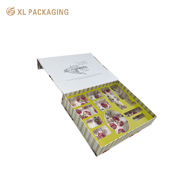 Buy Custom Elegent Inside White Colour Printing Magnetic SkinCare Packaging 157gsm Artpaper Packing High-end Custom Cosmetic Box online manufacture