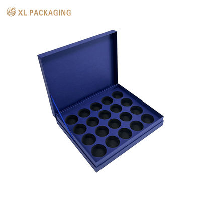 Buy Luxury Custom Chocolate Packaging Box with Book-Style Flip Design, Premium Hot Stamping, and Custom Die-Cut EVA Insert online manufacture