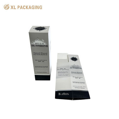 Buy Foldable Flat Structure Cosmetic Packaging Box with Premium White Cardstock and Monochrome Retro Print for Essential Oil online manufacture