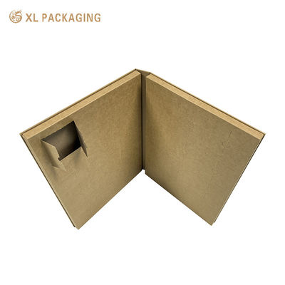 Buy Custom Brown Double Door Advent Calendar Box for Tea Bags, Flat Pack Shipment, 350gsm Kraft Paper Dividers with Tear Perforation online manufacture