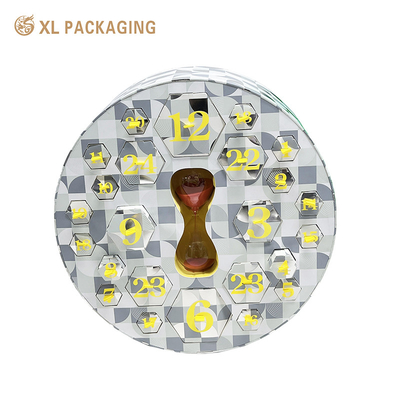 Buy XL Packaging Custom Packaging Box Factory Customized Round 25 Advent Calendar Packaging Box For Gift Cosmetic Craft Cartoon Toy online manufacture