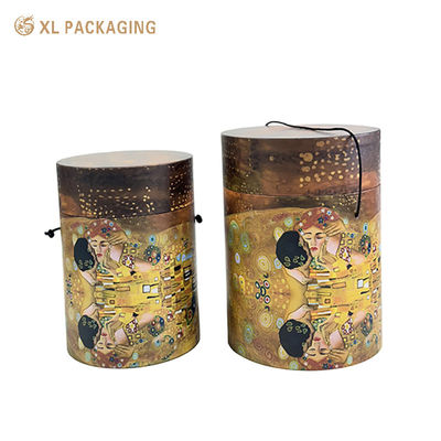 Buy Custom Round Cardboard Paper Tube with Thickened Rigid Cardboard and Matte Lamination for Flower Packaging online manufacture