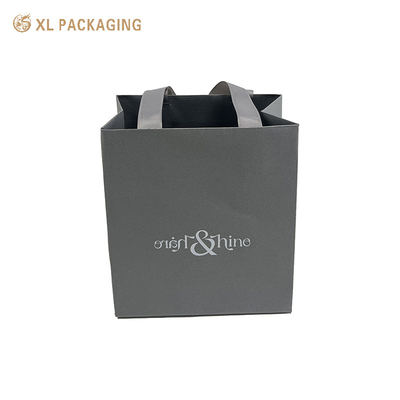 Buy Factory Direct Sales Paper Bag Gray One for Gift Packaging Small Gift Bag With Logo Add Shopping Bag online manufacture