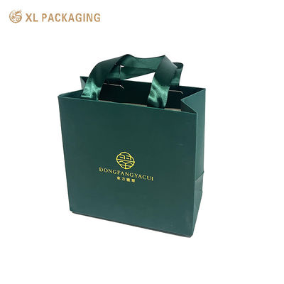 Buy Custom Jewelry Gift Bag | Luxury Paper Bag with Ribbon Handle online manufacture