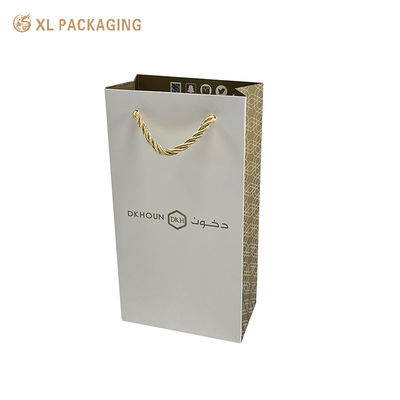 Buy Recyclable Matte OPP Shopping Bags with Gold Foil & String Handles online manufacture