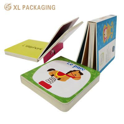 Buy XL Packaging Custom Book Printing Wholesale Custom Book Printing A Set Of Children English Book 9pcs Small Cognitive Paper Book Custom Printed online manufacture