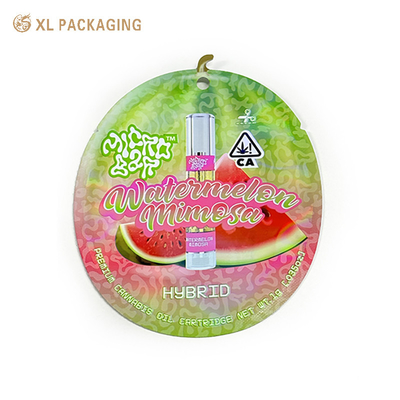 Buy XL Packaging Custom Paper Sticker Label Mini Skin Care Zip Seal Mylar Bags Round Plastic Mask Packaging Bag Moisture Proof online manufacture