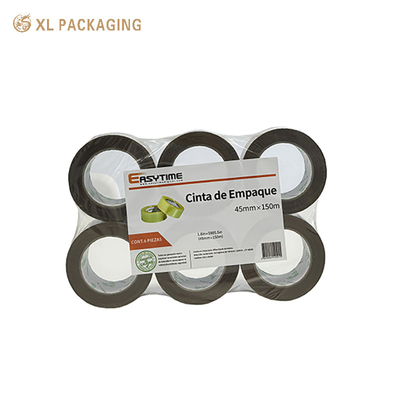 Buy Custom Printed Shipping Box OPP Tape Self Adhesive Transparent Invisible Duct Bopp Clear Package Tape Jumbo Roll online manufacture