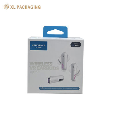 Buy Recyclable Rigid Bluetooth Earphone Packaging Box With Custom Logo And Precision Custom Shockproof Insert For Earbuds Headset online manufacture