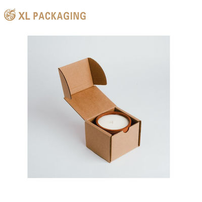 Buy Custom Recyclable Foldable Corrugated Candle Box with Custom Printing for Shipping Mailer Packaging online manufacture