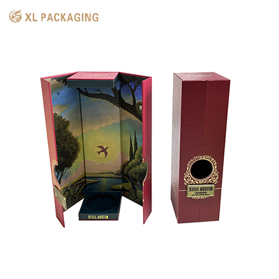 Buy  XL Packaging Custom Packaging Box Factory Custom Elegant Whisky Wine Box Double Door Magnet Cardboard Wine Gift Box Packaging With Logo online manufacture