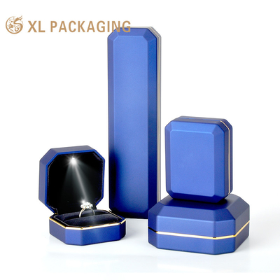 Buy Jewellery Packing Jewelry Box Set Necklace Case Handmade Luxury LED Light Jewelry Pendant Box online manufacture