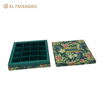 Buy XL Packaging Custom Luxury Boxes Green Tray And Lid Paper Gift Box With Insert , Recyclable Rigid Boxes With Gold Foil Embossing Matt Lamination Glossy For Food online manufacture