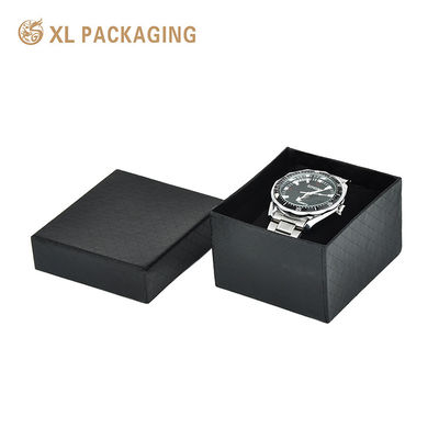Buy Dark-Brown Crocodile-Embossed Faux-Leather Watch Gift Box with Soft Padded Watch Pillow and Lid-and-Base Rigid Structure online manufacture
