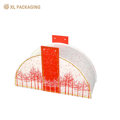 Buy XL Packaging Custom Printed Cosmetic Boxes Customized Silver Gold Color Empty Paper Packaging Collection Box Half Round Shape Design For Cosmetic online manufacture