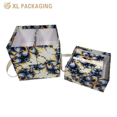 Buy Double-Compartment Handheld Gift Box with Full-Body Art Printing and Thickened Rigid Cardboard for Premium Packaging online manufacture