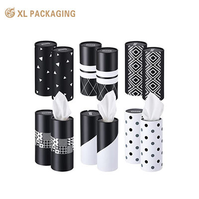 Buy Custom Round Paper Tube Tissue Box with Strong Water Absorption, Premium Virgin Wood Pulp, and Cup Holder-Friendly Design online manufacture