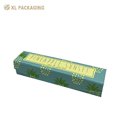 Buy Flat Pack Foldable Lipstick Rigid Box, Magnet Cosmetic Box, 2mm Board with Yellow Interior Lip Gloss Packaging Box online manufacture