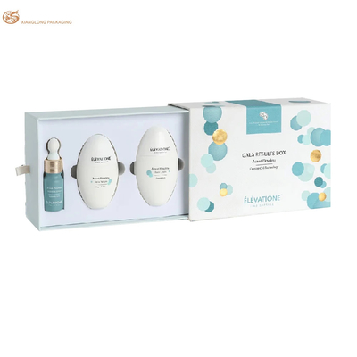 Buy Custom Logo Sliding Drawer Box Rigid Cardboard Skin Care Paper Box Soap Packaging Box With Ribbon online manufacture