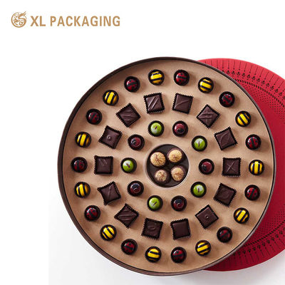 Buy Custom Round Chocolate Boxes | Luxury Embossed Packaging online manufacture