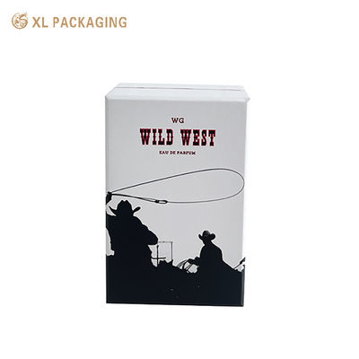 Buy Wild West Themed Rigid Perfume Gift Box with Red-Black Inner Insert and 2mm Thickness for Men Fragrance online manufacture