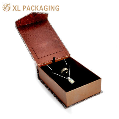 Buy V-Opening Book Style Magnetic Jewelry Box with Glitter Swirl Pattern, Black Velvet Insert & Card Pocket online manufacture