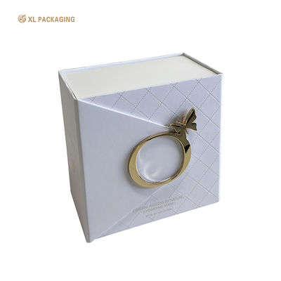 Buy Eco-friendly Magnetic Gift Box with Metal Brand Logo and Customized Size for Luxury Cosmetic Packaging online manufacture