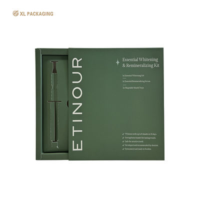 Buy Recyclable Kraft Foldable Drawer Gift Box Custom Die Cut Insert For Skincare Packaging online manufacture