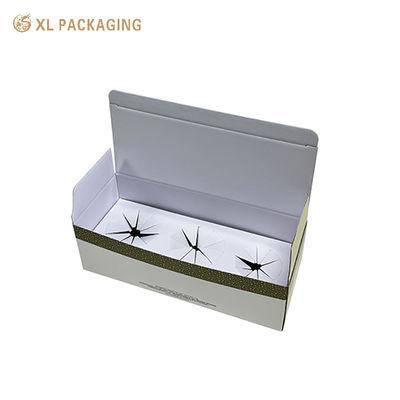 Buy Custom Printed All-in-One Foldable Skincare Mailer Box Flat Shipment Corrugated Packaging Box Matte Lamination Hot Stamping Gold Logo online manufacture