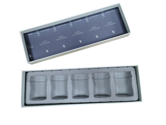 Buy Embossed Rigid Gift Box with Secure Blister Insert for 4 Bottles - Elegant Embossed Surface & Full Custom Printing online manufacture