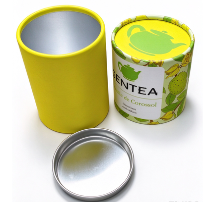 Buy Custom Aluminum Foil Lined Paper Tube Box for Tea Packaging Cylinder Container online manufacture