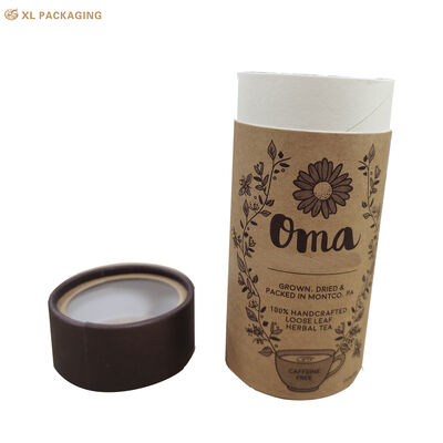 Buy Custom Pantone Printing Cylinder Paper Tube Box for Tea Gift Packaging online manufacture