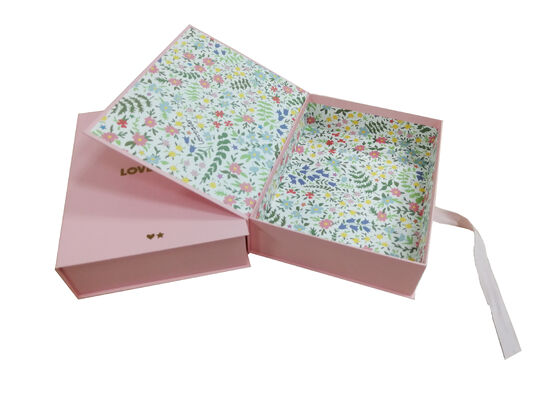 Buy Flap Lid Ribbon Closure Clothing Gift Box Custom Skincare Set Packaging Box for Brands online manufacture
