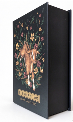 Buy Eco Friendly Uncoated Paper Book Style Gift Box Custom Black Packaging Box for Cosmetics Skincare online manufacture