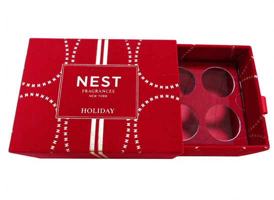 Buy Skincare Drawer Box Red Pantone Printing Paper Tray Holder Custom Logo Wholesale online manufacture