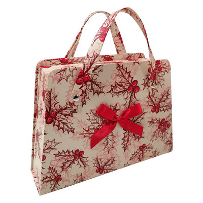 Buy Suitcase Style Food Safe Gift Box Cookies Tea Packaging With Handle Fancy Printing online manufacture